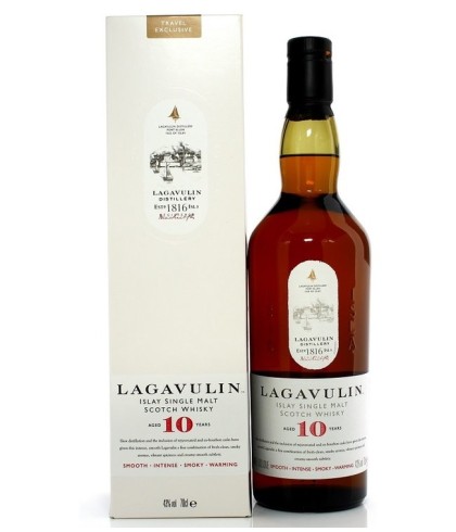 Fles Islay single malt van Lagavulin, op voorraad bij slijterij t Bockje in Bathmen