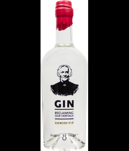 Fles Wagging Gin Exercise V1, gin, op voorraad bij slijterij t Bockje in Bathmen