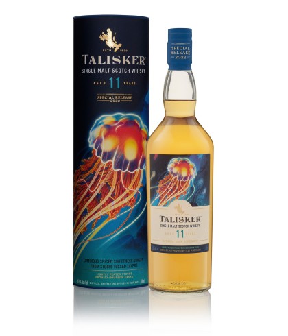 Fles Talisker 11 Years Old Special Release 2022, single malt whisky van het eiland Skye, op voorraad bij slijterij t Bockje in Bathmen
