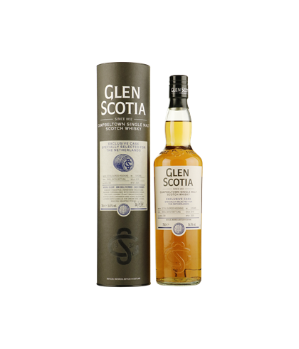 Fles Glen Scotia 5 Years Old Oloroso Sherry, single malt whisky, op voorraad bij slijterij t Bockje in Bathmen