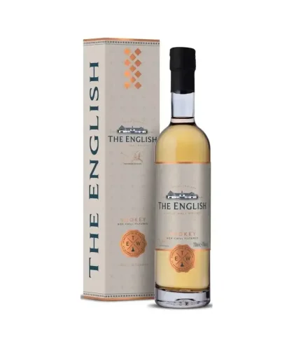 Fles The English Smokey 20 cl, single malt whisky, op voorraad bij slijterij t Bockje in Bathmen