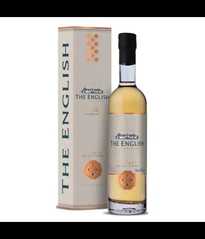 Fles The English Smokey 20 cl, single malt whisky, op voorraad bij slijterij t Bockje in Bathmen