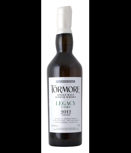 Fles Tormore Legacy Casks 2012 Vintage #800338, whisky, op voorraad bij slijterij t Bockje in Bathmen