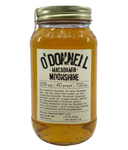 O'Donnell Moonshine Macadamia, op voorraad bij slijterij t Bockje in Bathmen