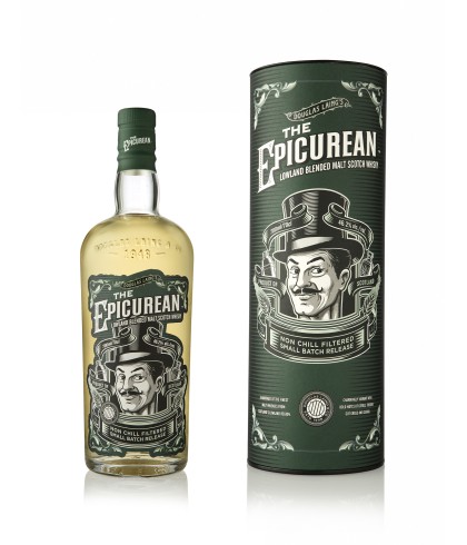 Fles The Epicurean Lowland Blended Malt, Lowland blended malt van Douglas Laing, op voorraad bij slijterij t Bockje in Bathmen