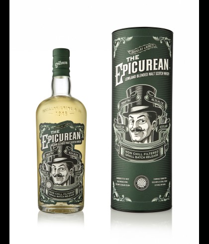 Fles The Epicurean Lowland Blended Malt, Lowland blended malt van Douglas Laing, op voorraad bij slijterij t Bockje in Bathmen