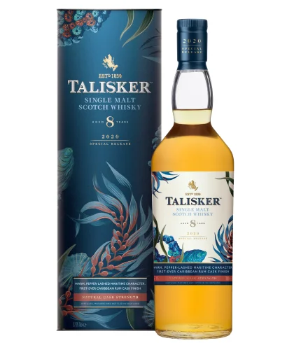 Fles Talisker 8 Years Old Vintage 2011 Special Release 2020, single malt whisky van het eiland Skye, op voorraad bij slijterij t Bockje in Bathmen