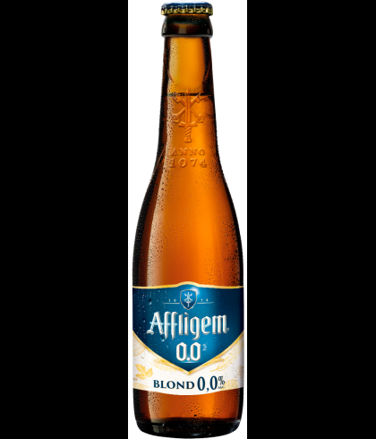 Affligem Blond 0.0 Alcoholvrij Bier, bier op voorraad bij slijterij t Bockje in Bathmen