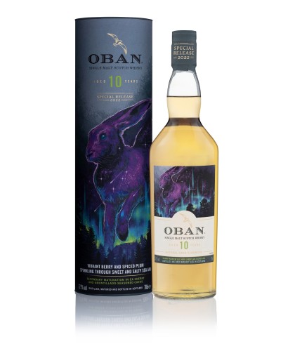 Fles Oban 10 Years Old Special Release 2022, Schotse Highland single malt uit Oban, op voorraad bij slijterij ’t Bockje in Bathmen