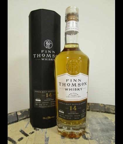 Fles Finn Thomson Ardmore 2009, single malt whisky, op voorraad bij slijterij t Bockje in Bathmen
