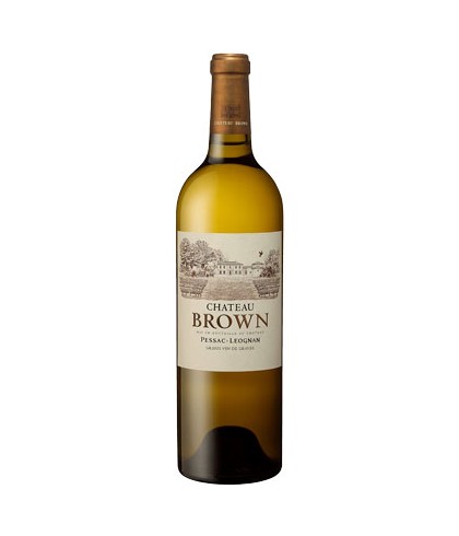 Fles Chateau Brown Pessac Leognan Blanc, wijn op voorraad bij slijterij t Bockje in Bathmen
