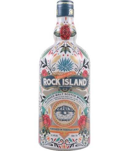 Fles Rock Island Tequila Cask Finish, Schotse blended malt van de eilanden, op voorraad bij slijterij ’t Bockje in Bathmen