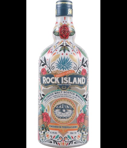Fles Rock Island Tequila Cask Finish, Schotse blended malt van de eilanden, op voorraad bij slijterij t Bockje in Bathmen