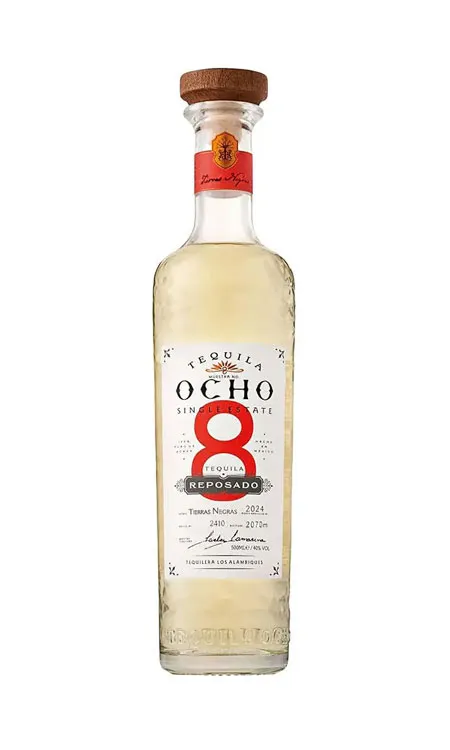 Tequila Ocho Tequila Reposado van Ocho, op voorraad bij slijterij ’t Bockje in Bathmen