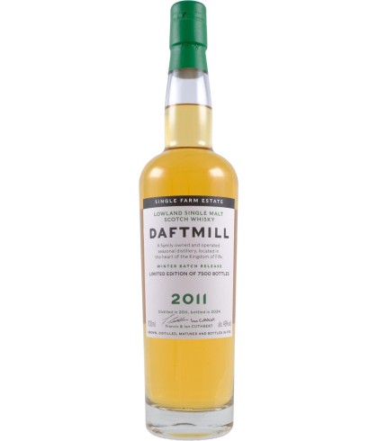 Fles Daftmill 2011 Winter Batch Release, single malt whisky, op voorraad bij slijterij t Bockje in Bathmen