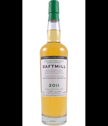Fles Daftmill 2011 Winter Batch Release, single malt whisky, op voorraad bij slijterij t Bockje in Bathmen