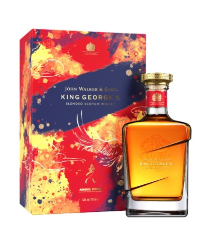 Fles John Walker & Sons King George V Lunar New Year 2023, whisky, bij slijterij ’t Bockje in Bathmen