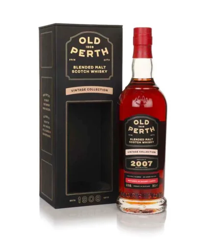 Fles Old Perth 2007 MSWD, Schotse blended malt op sherryvaten, op voorraad bij slijterij t Bockje in Bathmen