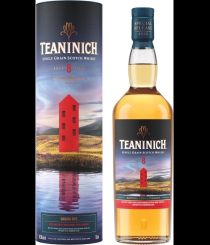 Fles Teaninich 8 Years Old Daring Rye Special Release, Highland single malt whisky uit Alness, op voorraad bij slijterij t Bockje in Bathmen