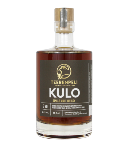 Fles Teerenpeli Kulo 7 Years Old, whisky, bij slijterij ’t Bockje in Bathmen