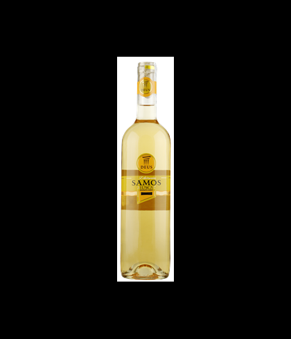 Fles Cavino  Deus Muscat Samos, wijn op voorraad bij slijterij t Bockje in Bathmen