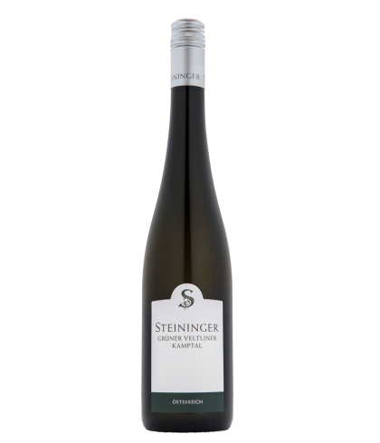 Fles Steininger Gruner Veltliner Kamptal, wijn, op voorraad bij slijterij t Bockje in Bathmen