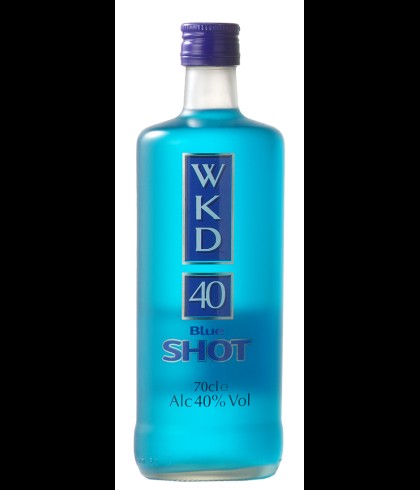Fles WKD Shot 40% Blue op voorraad bij slijterij t Bockje in Bathmen