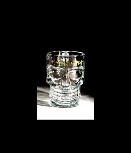 Tete De Mort Triple Bierglas, glas bij t Bockje in Bathmen
