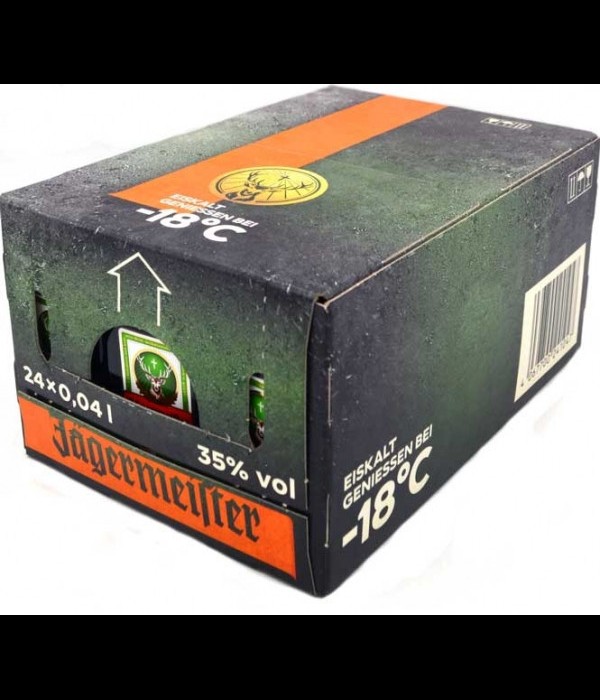 Jagermeister mini 4cl. doos 24 stuks bij t Bockje in Bathmen