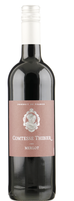 Fles Comtesse Thibier Merlot, wijn, op voorraad bij slijterij ’t Bockje in Bathmen