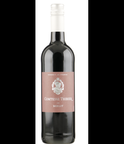 Fles Comtesse Thibier Merlot, wijn, op voorraad bij slijterij t Bockje in Bathmen