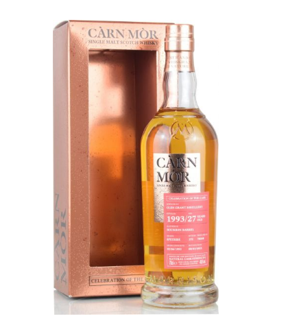 Fles Càrn Mòr Glenlossie 27 Years Old 1993, single malt whisky, op voorraad bij slijterij t Bockje in Bathmen