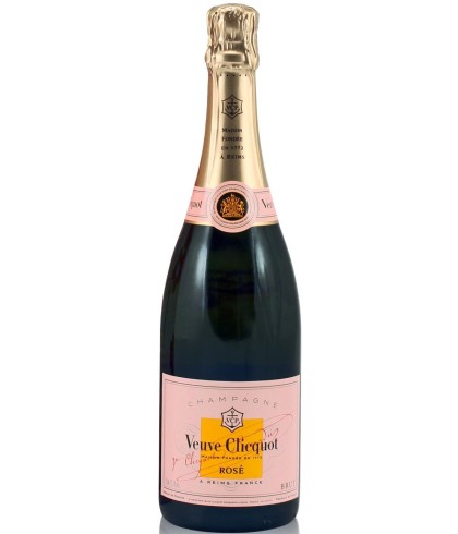 Fles Veuve Clicquot Rosé, wijn, op voorraad bij slijterij t Bockje in Bathmen