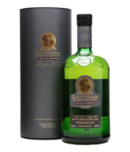 Fles Bunnahabhain Cruach Mhòna, whisky, bij slijterij t Bockje in Bathmen