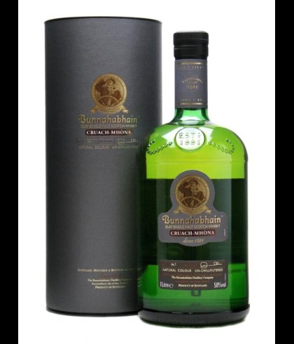 Fles Bunnahabhain Cruach Mhòna, whisky, bij slijterij t Bockje in Bathmen