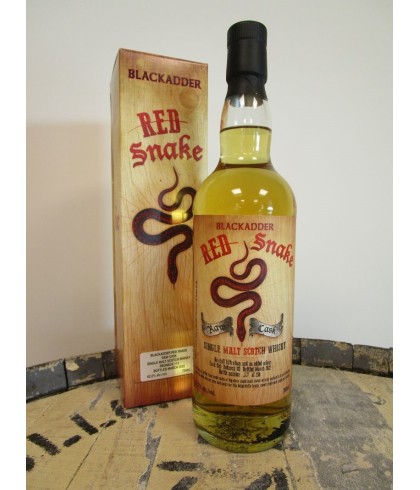 Fles Red Snake Raw Cask Redneck 113, single malt whisky, op voorraad bij slijterij t Bockje in Bathmen