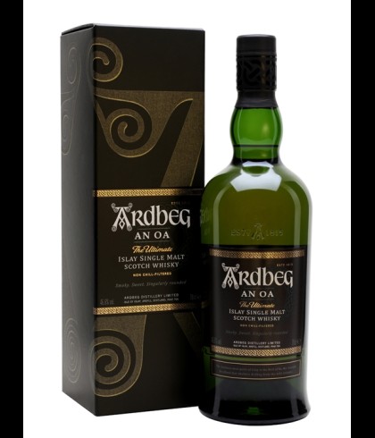 Fles Ardbeg AN OA, single malt whisky, op voorraad bij slijterij t Bockje in Bathmen
