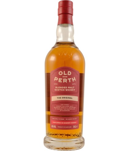Fles Old Perth The Original, Schotse blended malt op sherryvaten, op voorraad bij slijterij t Bockje in Bathmen