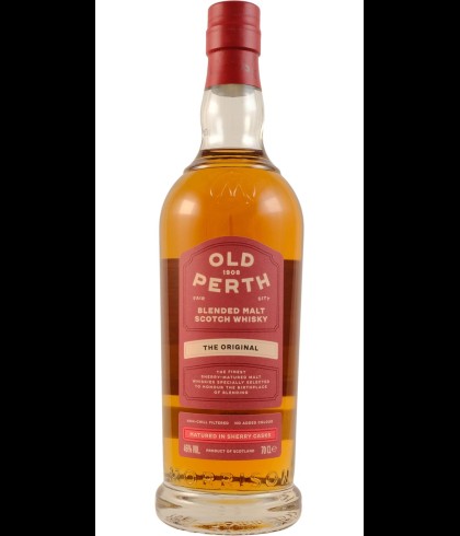 Fles Old Perth The Original, Schotse blended malt op sherryvaten, op voorraad bij slijterij t Bockje in Bathmen