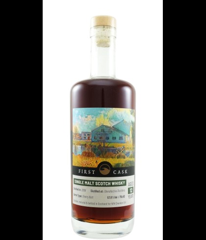 Fles First Cask Glenallachie 12 Years Old 2008, single malt whisky, op voorraad bij slijterij t Bockje in Bathmen