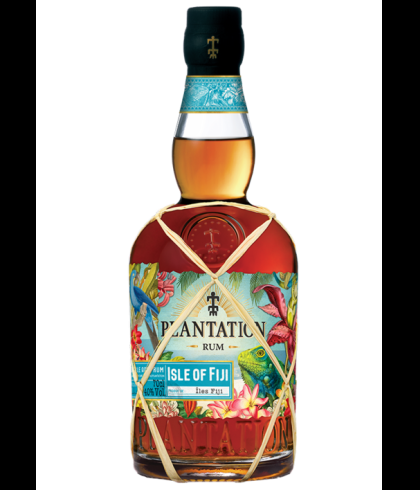 Fles Plantation Isle of Fiji, rum, bij slijterij t Bockje in Bathmen