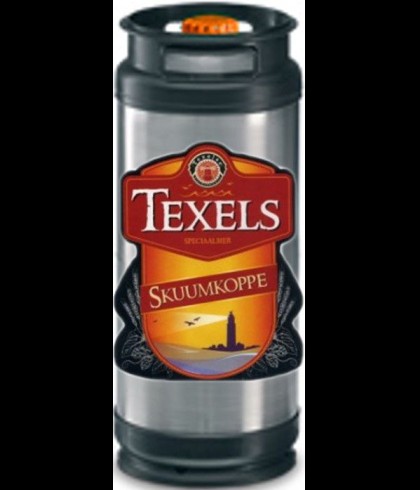 Texels Skuumkoppe Fust 20L, bier op voorraad bij slijterij t Bockje in Bathmen