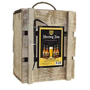 Geschenk Hertog Jan Bierbox 4x30cl+glas, bij slijterij ’t Bockje in Bathmen