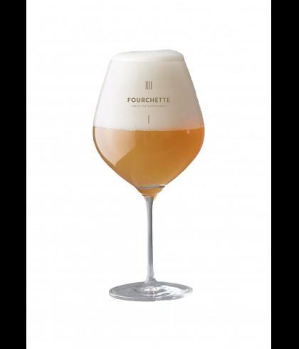 Glas Fourchette bierglas, bij slijterij ’t Bockje in Bathmen