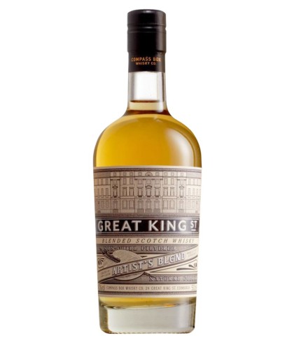 Fles Great King's Artist's Blend, whisky, op voorraad bij slijterij ’t Bockje in Bathmen
