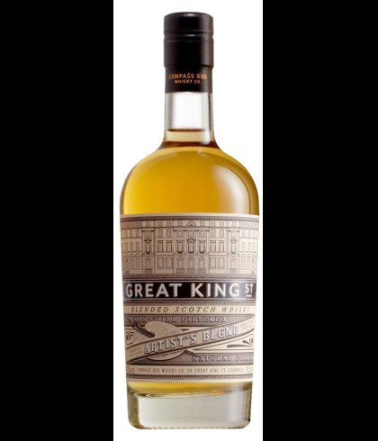 Fles Great King's Artist's Blend, whisky, op voorraad bij slijterij t Bockje in Bathmen