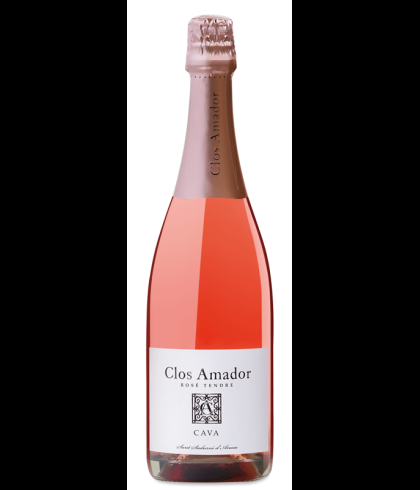 Fles Clos Amador Brut Rosé Tendre, wijn op voorraad bij slijterij t Bockje in Bathmen