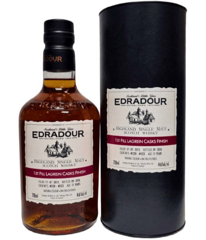 Fles Edradour 11Y 2015 Michael-Eppan Lagrein #520-523, whisky, bij slijterij t Bockje in Bathmen