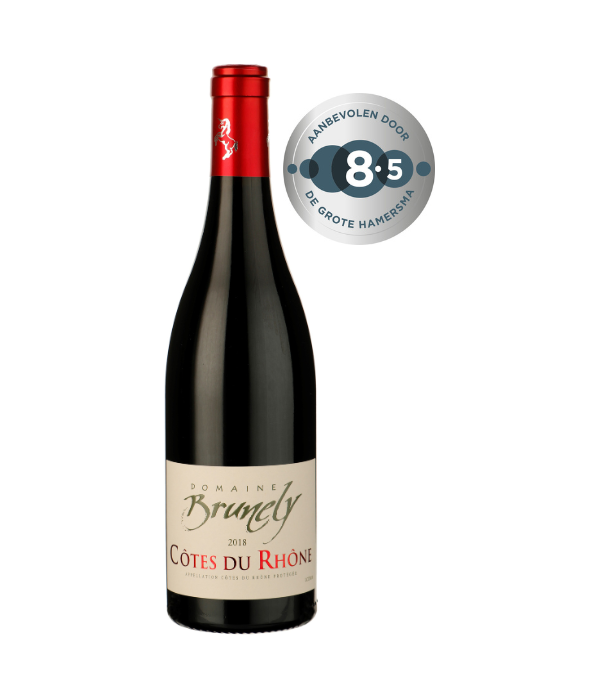 Domaine Brunely Côtes du Rhône Rouge, wijn bij t Bockje in Bathmen