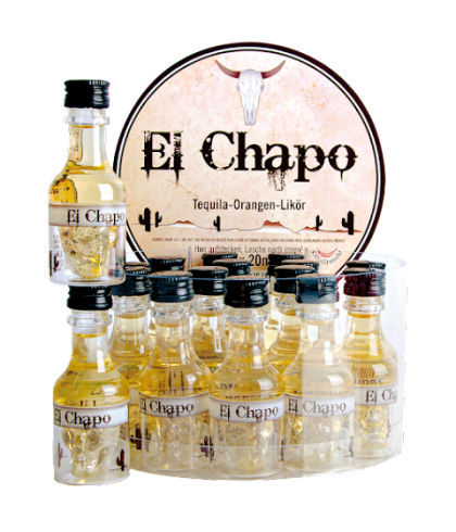 El Chapo 16x20ml, op voorraad bij slijterij t Bockje in Bathmen